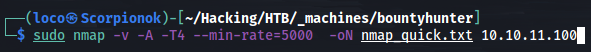 Very Quick Nmap